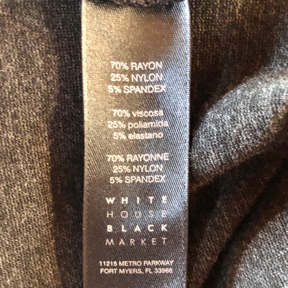 WHBM Ponte Charcoal Gray Comfort Side-Zip Ankle Pants (6) - Picture 14 of 15